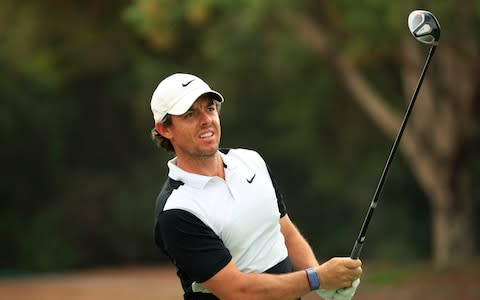 Rory Mcilroy in Dubai - Credit: GETTY IMAGES