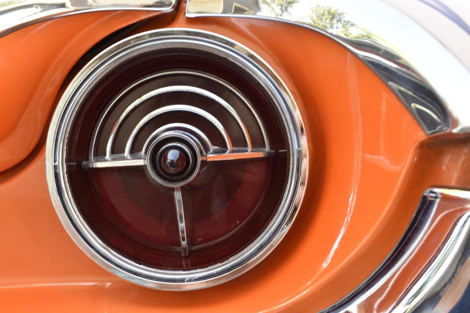 The George Jetson-like taillight on Norman Noe's 1961 Olsmobile