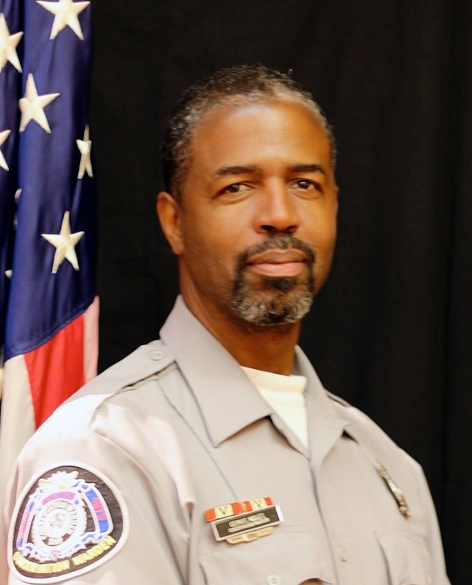 Gervis Myles, a former conservation warden, pictured here in his uniform before he resigned.