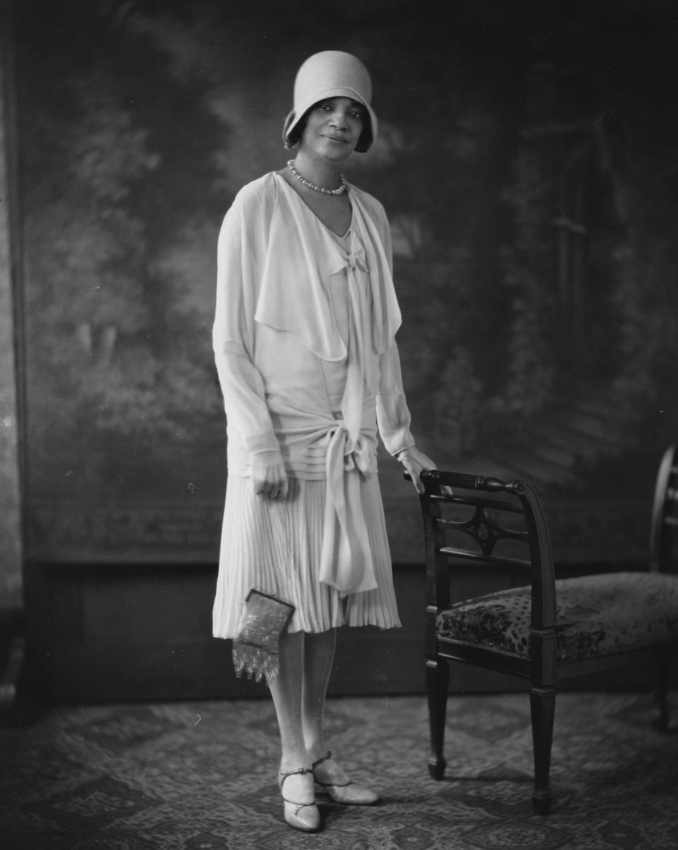 Jessie DePriest on the date of her White House tea with First Lady Lou Henry Hoover on June 12, 1929.
