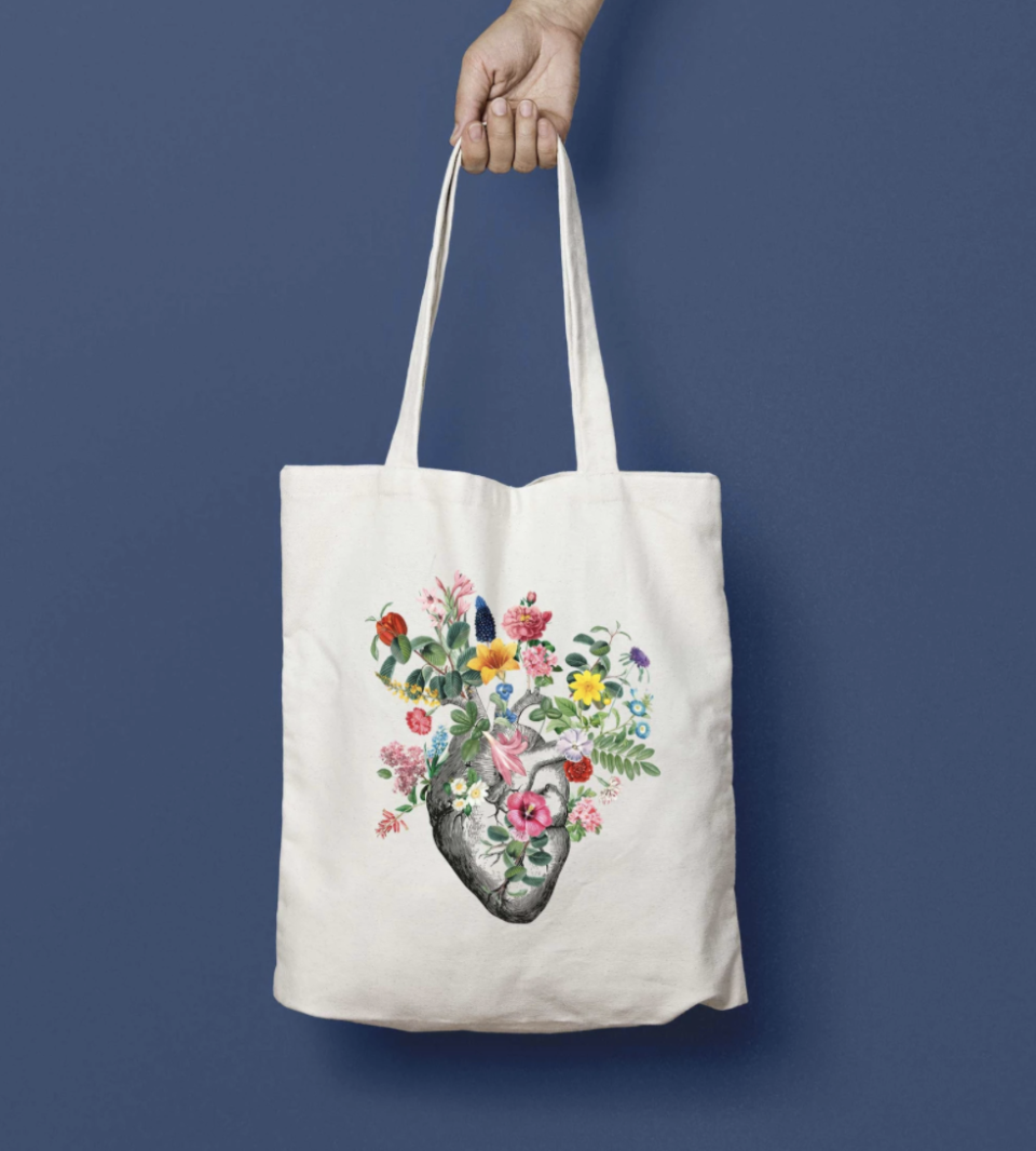 Tote bag coeur Etsy