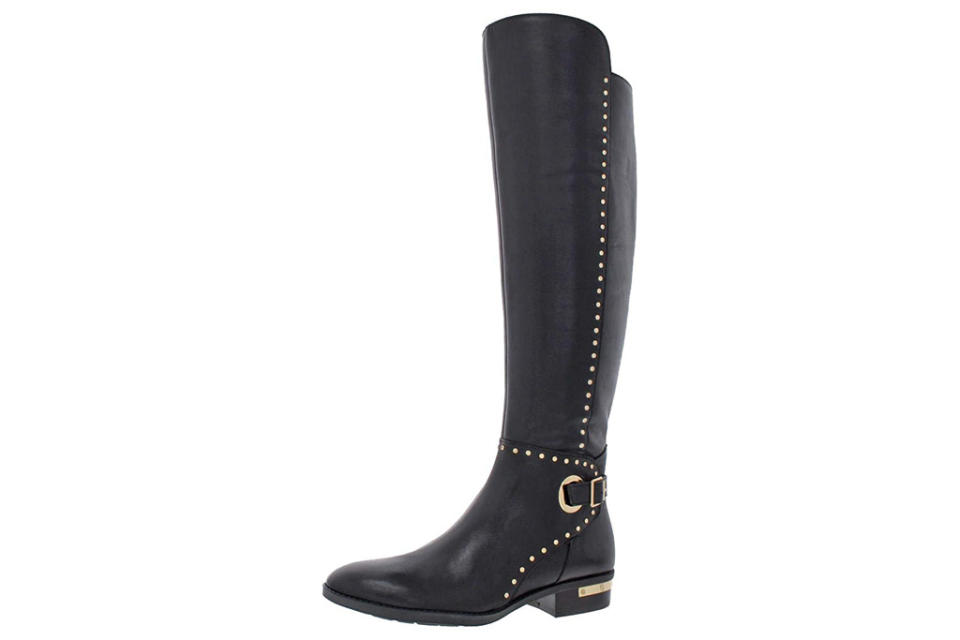 boots, black, studded, vince camuto