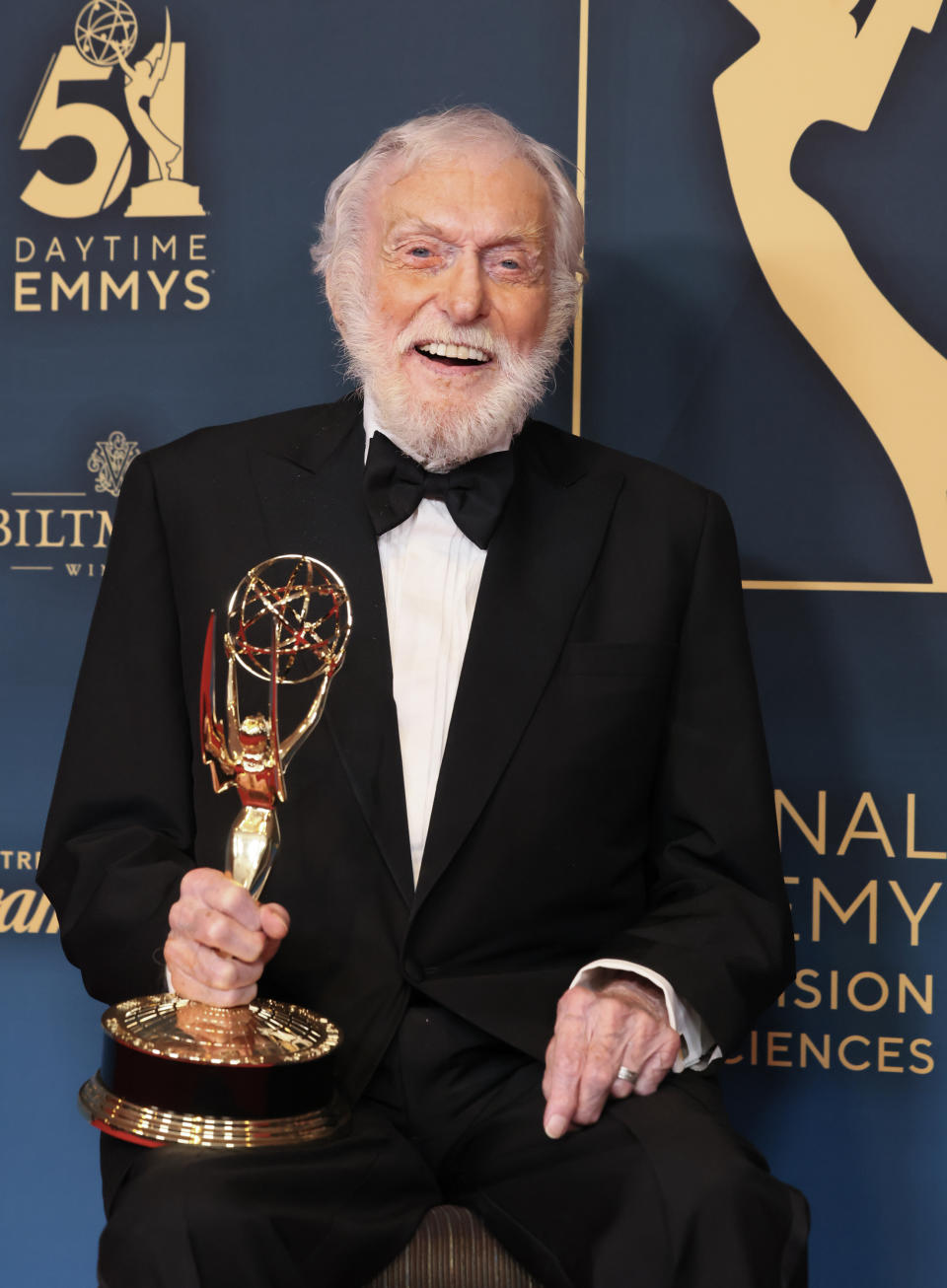 Dick Van Dyke poses at the 51st annual Daytime Emmys Awards