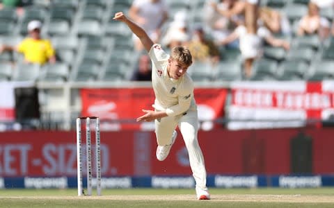 Sam Curran bowls - Credit: REUTERS