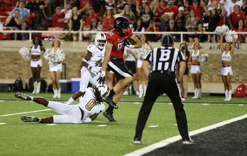 Mason Tharp is expected to emerge as a go-to target for Texas Tech after a strong freshman campaign.