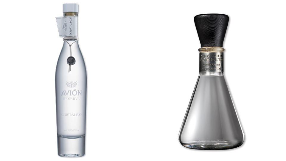 From left to right: Avion Cristalino and Maestro Dobel 50 Cristalino - Credit: Courtesy of Tequila Avion/Maestro Dobel