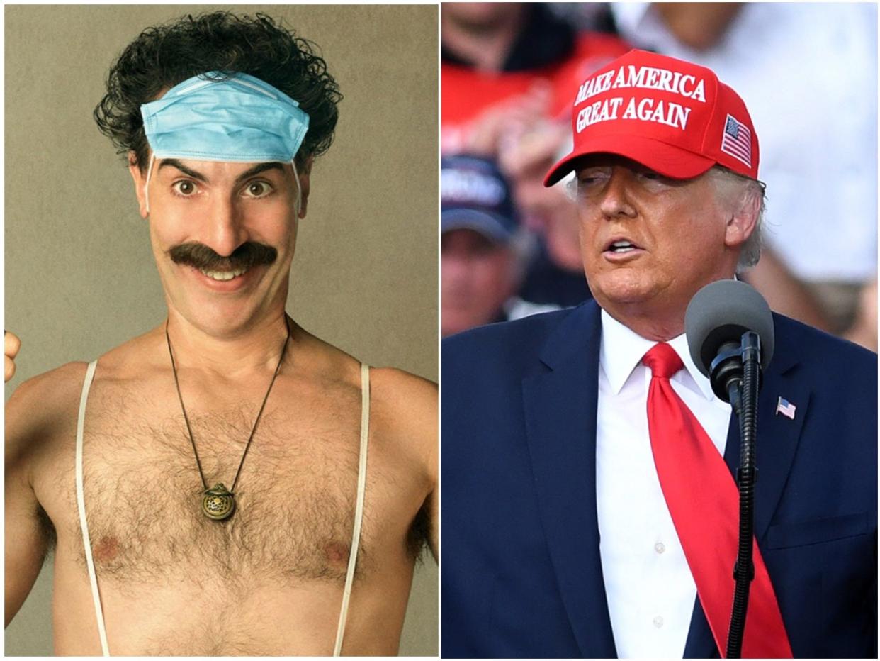 Borat Donald Trump MAGA hat