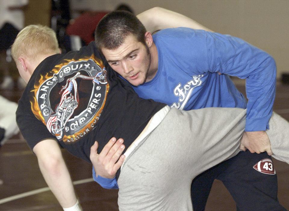 Keith Dillon, right, was a Division I state alternate at 189 pounds as a senior in 2006.