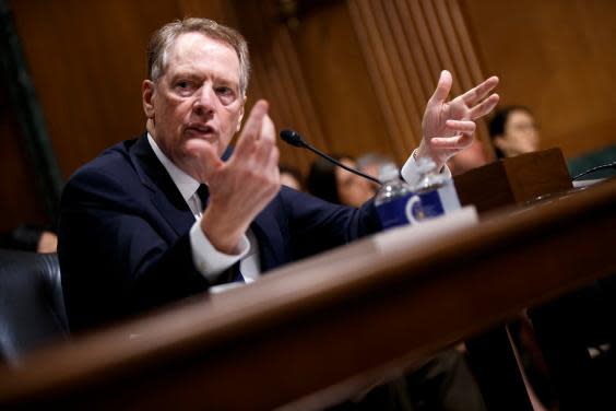 Apple wrote to Robert Lighthizer, the US trade representative, urging the government to reconsider tariffs (EPA)