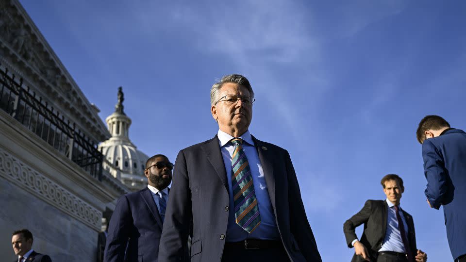 Rep. John Duarte is seen in front of the US Capitol in Washington DC, on November 8, 2023. - Celal Gunes/Anadolu/Getty Images