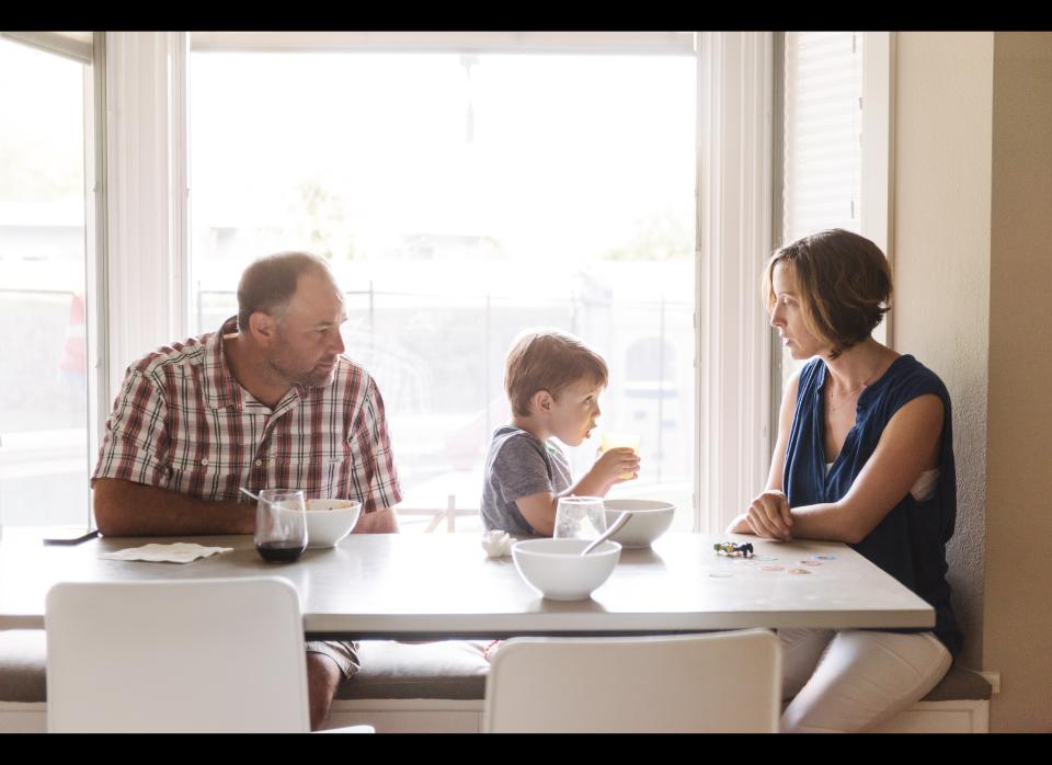 Campisano family quality time over lunch.