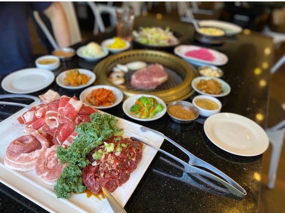 A selection of offerings from Dancing Pine, the Korean steakhouse that will be the anchor restaurant at the new  Sakura Novi development.
