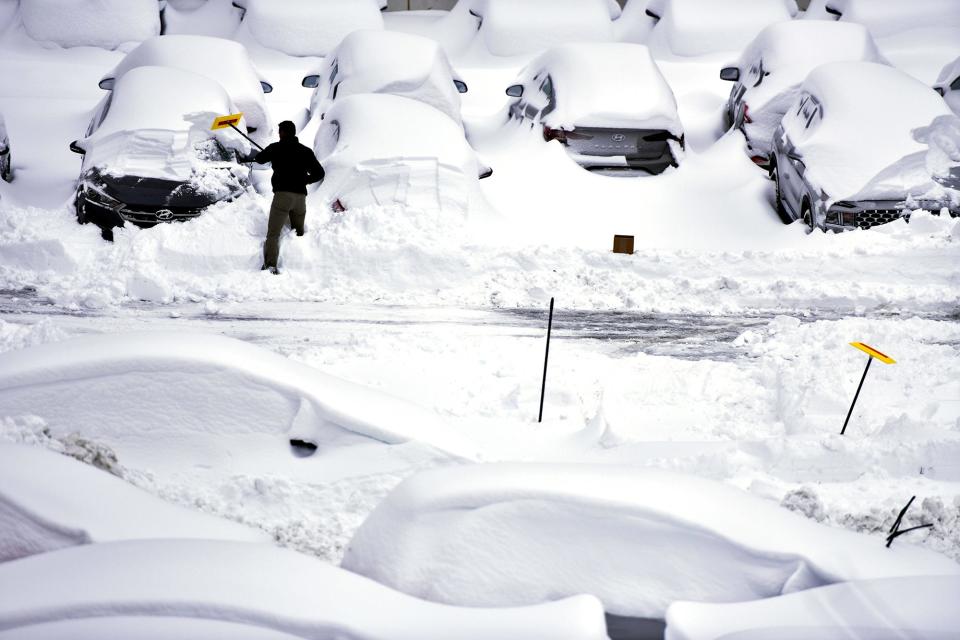 The National Weather Service reported that 35.5 inches fell on Mount Arlington, a borough in western Morris County on Feb. 2, 2021