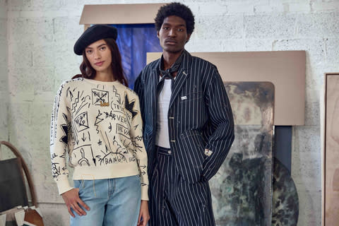 Lee® launches global collaboration with artist Jean-Michel Basquiat that blends legendary denim with groundbreaking art. Photo Credit is: ©Lee 2023 ©Jean-Michel Basquiat