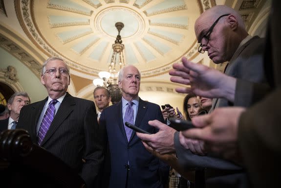 Senator John Cornyn of the Judiciary Committee expressed skepticism of Dr. Ford before the hearing