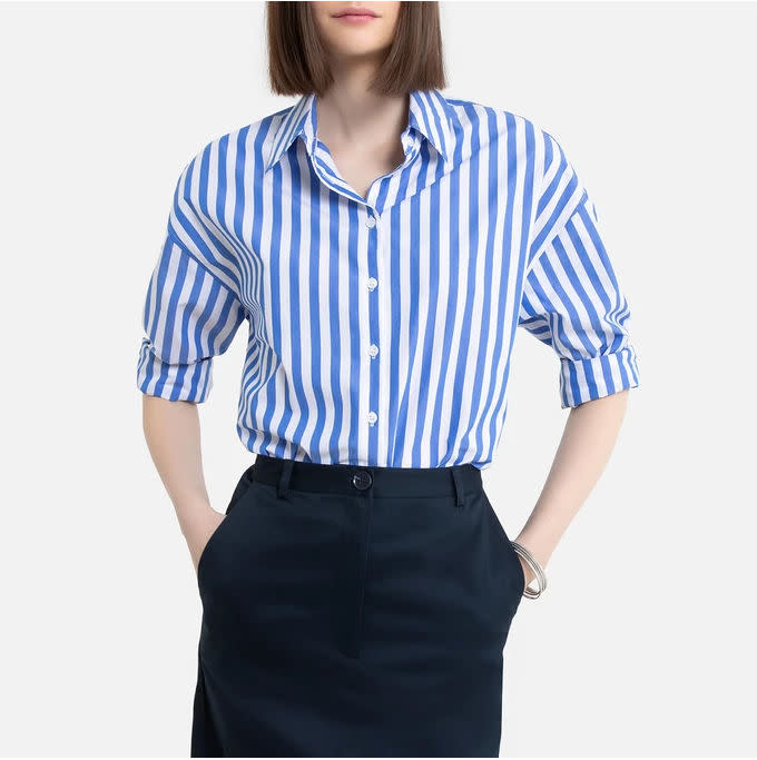 Meghan Markle striped shirt dupe