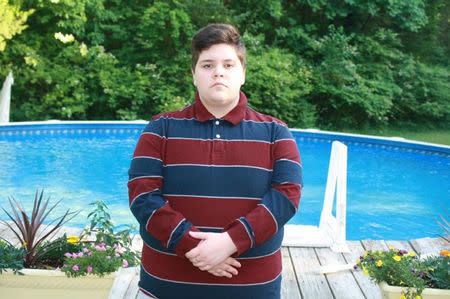 Student Gavin Grimm, who was barred from using the boys' bathroom at his local high school in Gloucester County, Virginia, U.S. is seen in an undated photo. Grimm was born a female but identifies as a male. Crystal Cooper/ACLU of Virgina/Handout via