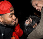 <p>Another star to meet Angada the chimp was rapper <a href="https://www.instagram.com/p/B4udTr2BWbn/?utm_source=ig_embed" rel="nofollow noopener" target="_blank" data-ylk="slk:Gates;elm:context_link;itc:0;sec:content-canvas" class="link ">Gates</a>, during a night safari at Antle's establishment.</p>