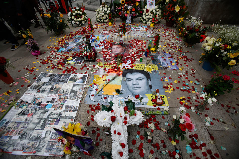 In memory of musician, Juan Gabriel, in Mexico