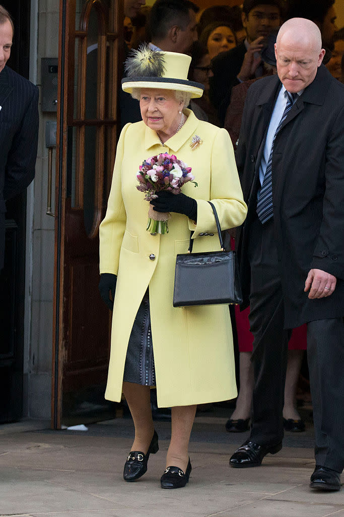 <p>A springtime look to brighten up a winter day. <i>(Photo by Neil Mockford/GC Images)</i></p>