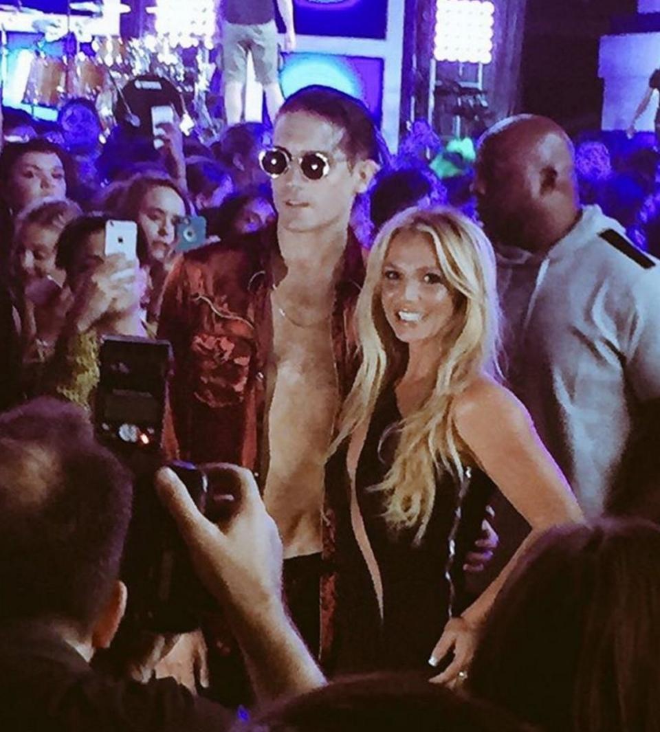 Britney shared this photo of herself with G-eazy.