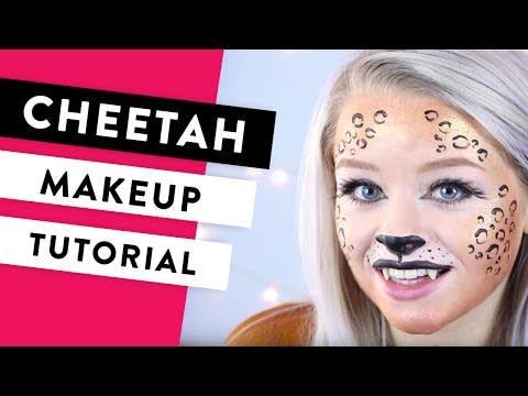 12) Leopard or Cheetah Cat Makeup