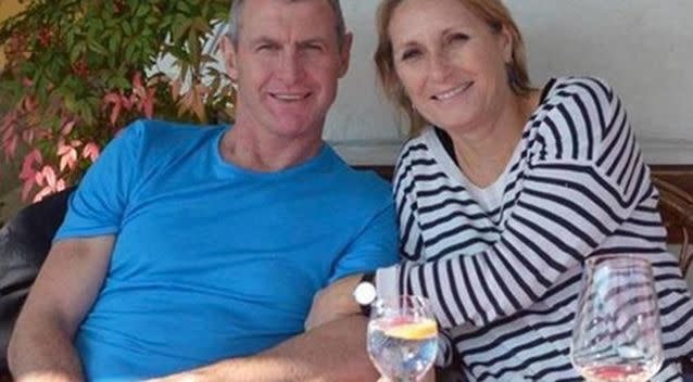 The late Phil Walsh and his wife Meredith. Photo: AAP