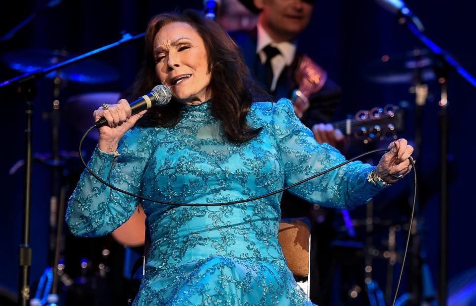 Loretta Lynn performs April 14, 2017,  at the Ryman Auditorium in Nashville.