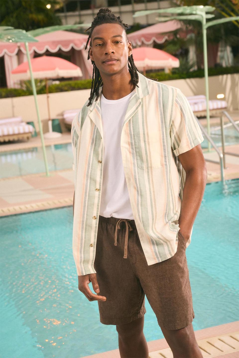 An Old Navy laid-back men's outfit for summer.