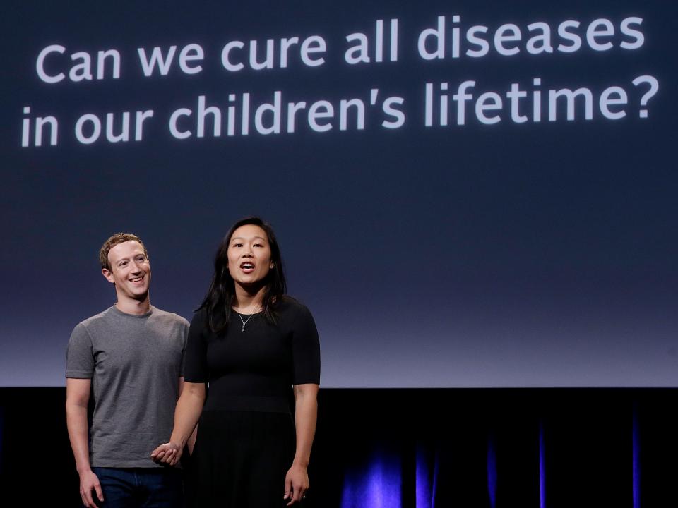 Mark Zuckerberg and Priscilla Chan