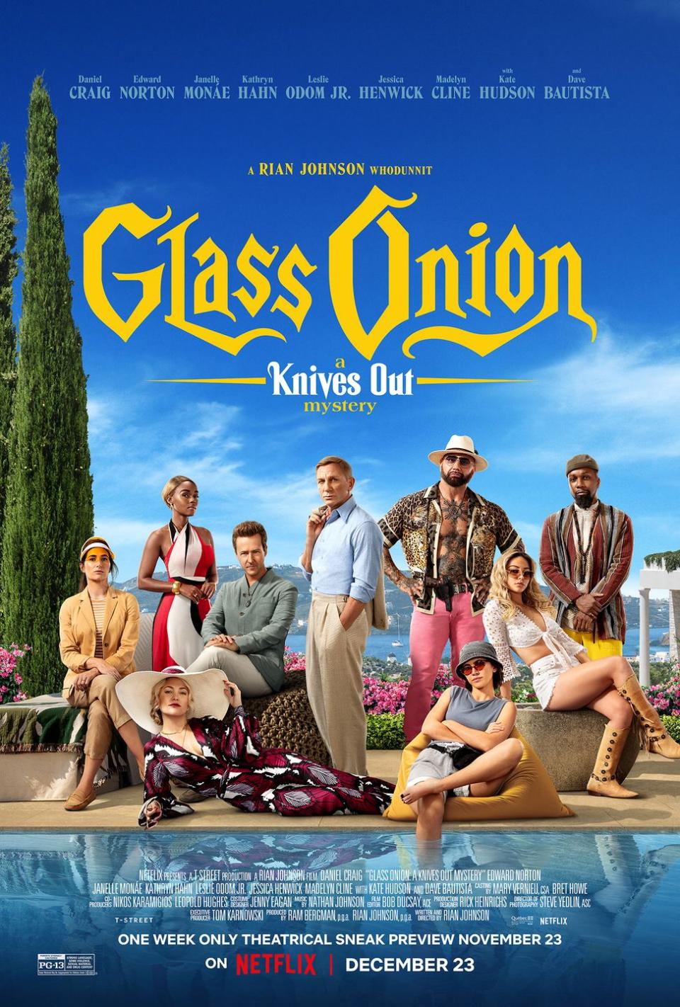 best movies on netflix right now, glass onion a knives out mystery