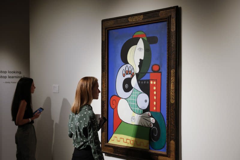 A Picasso is estimated to sell in excess of $120 million when it goes to auction at Sotheby's in New York later this year. Photo by John Angelillo/UPI