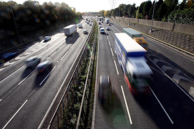 File photo dated 27/10/10 of a general view of traffic on a motorway as drivers are paying record amounts for their car insurance, with average premiums up 11\% in the last year, the Association of British Insurers (ABI) has said.