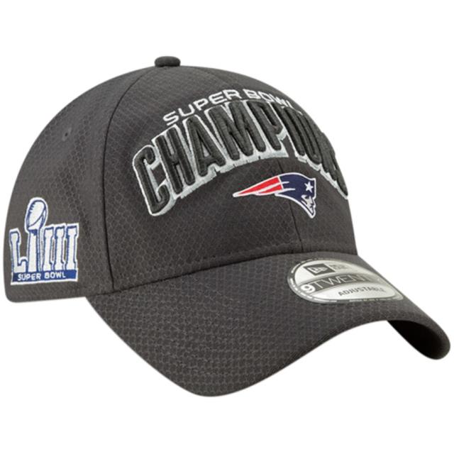 Men's New Era Graphite/Black New England Patriots Super Bowl LIII Champions  Parade 9FIFTY Snapback Adjustable Hat