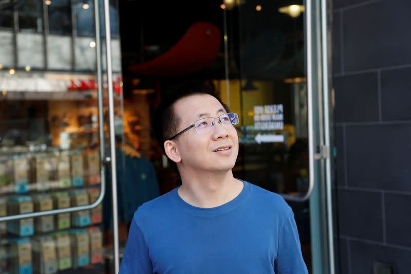 Zhang Yiming, founder and global CEO of ByteDance, poses in Palo Alto, California