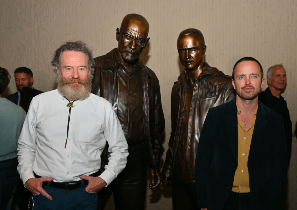 Sony Pictures Television Hosts "Breaking Bad" Statues Unveiling Featuring Bryan Cranston And Aaron Paul - Credit: Photo by Sam Wasson/Getty Images