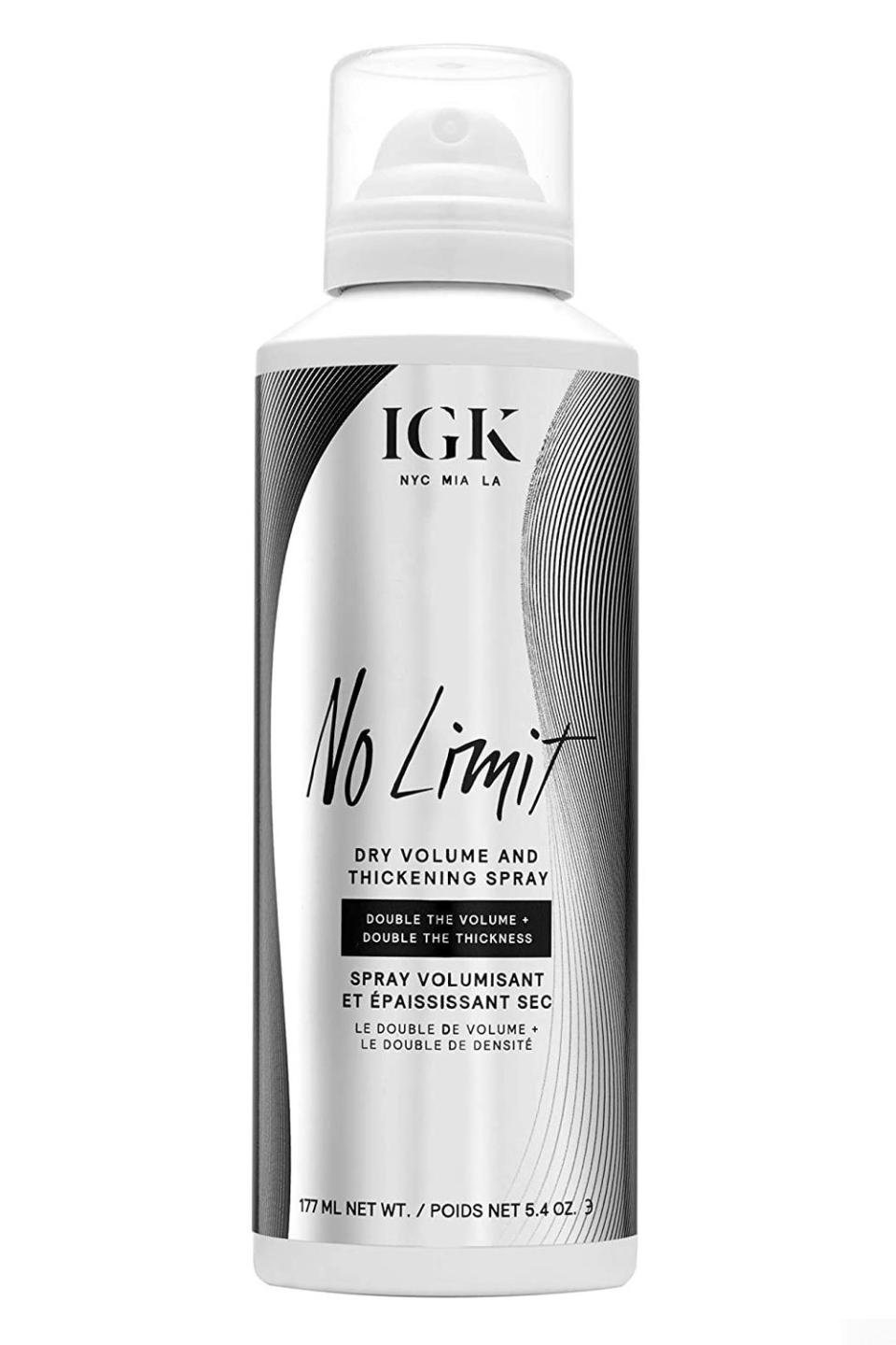 <p><a href="https://go.redirectingat.com?id=74968X1596630&url=https%3A%2F%2Fwww.ulta.com%2Fp%2Fno-limit-dry-volume-thickening-spray-pimprod2024219&sref=https%3A%2F%2Fwww.cosmopolitan.com%2Fstyle-beauty%2Fbeauty%2Fg33371593%2Fbest-hair-volume-products%2F" rel="nofollow noopener" target="_blank" data-ylk="slk:Shop Now;elm:context_link;itc:0;sec:content-canvas" class="link ">Shop Now</a></p><p>No Limit Dry Volume and Thickening Spray</p><p>$31.00</p><p>ulta.com</p><span class="copyright">Courtesy Image</span>