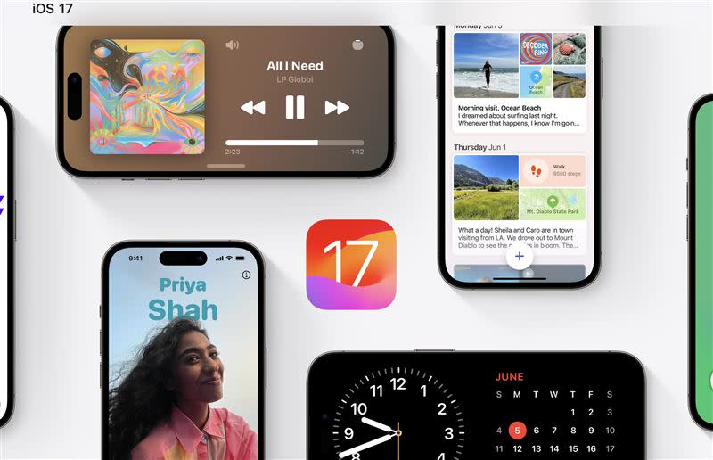 蘋果官方推出iOS17正式版，不少用戶抱怨很耗電。（圖／翻攝自蘋果官網）