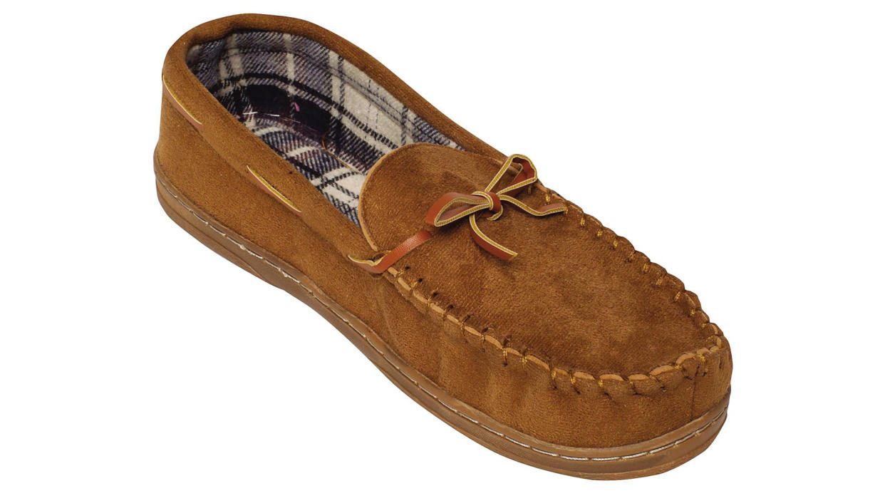 Men’s Brown Moccasin Slippers