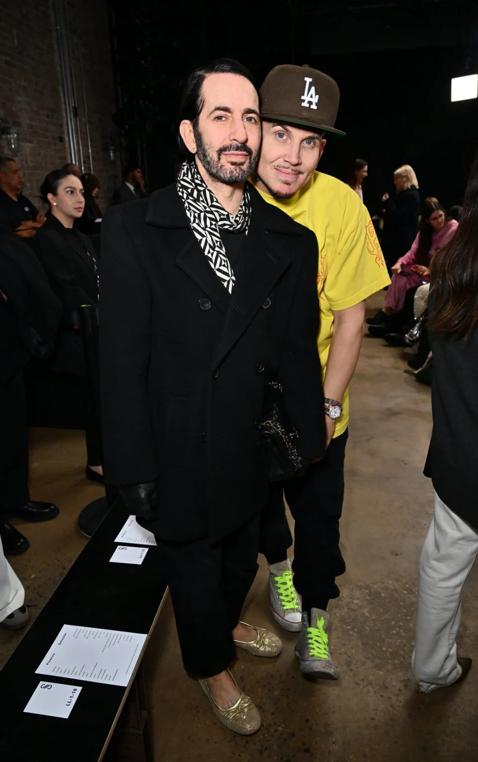 Marc Jacobs and Charly Defrancesco at Proenza Schouler (Jed Cullen/Dave Benett/Getty Ima)