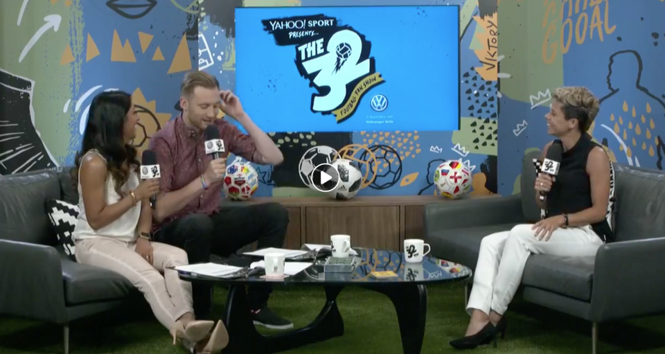 Former England international Sue Smith was special guest on The 32. (Yahoo)