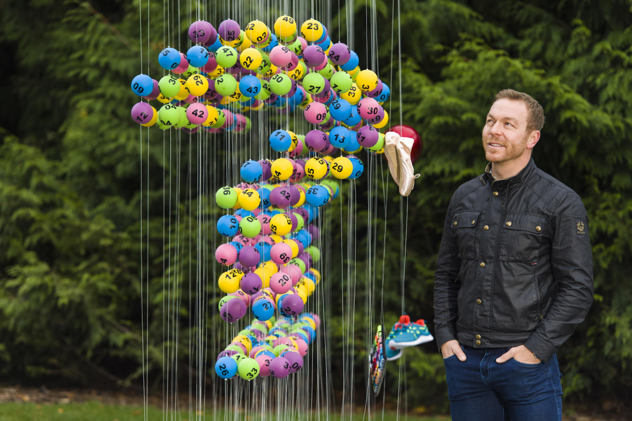 Each installation has been made from more than 636 National Lottery balls, which represent the 636,000 and more organisations that have benefited from funding across the sports, art, heritage and community sectors