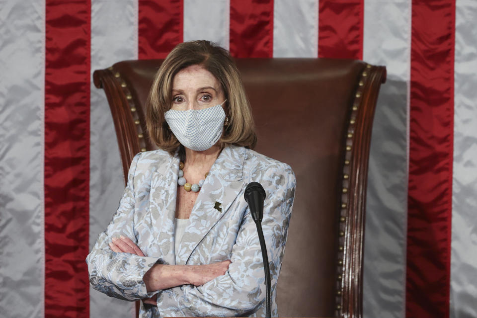 Speaker of the House Nancy Pelosi at  the first session of the 117th Congress on Jan. 3, 2021.
