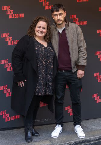 <p>Simon Ackerman/WireImage</p> Jessica Gunning (left) and Richard Gadd attend the 'Love Lies Bleeding' screening in London on April 30, 2024