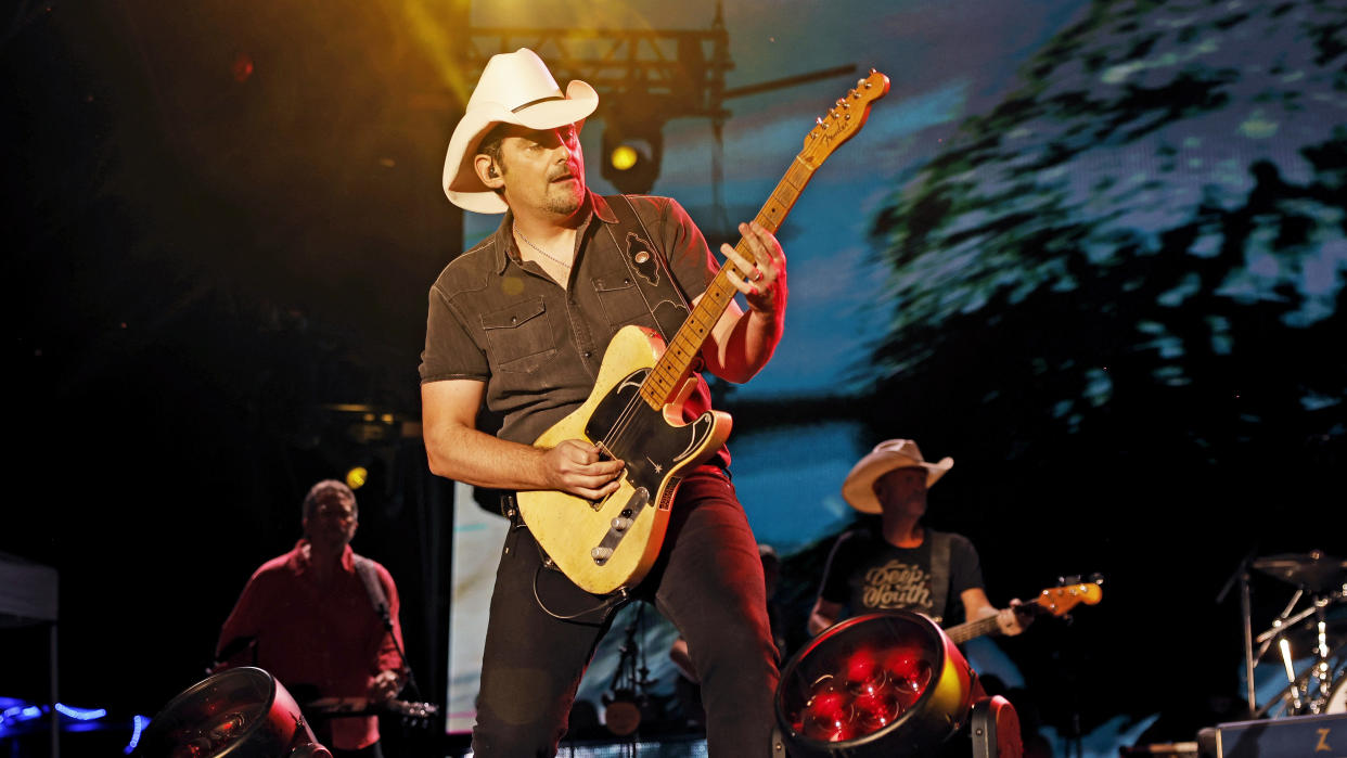  Brad Paisley performs on stage during 2023 Let Freedom Sing! Music City on July 04, 2023 in Nashville, Tennessee 