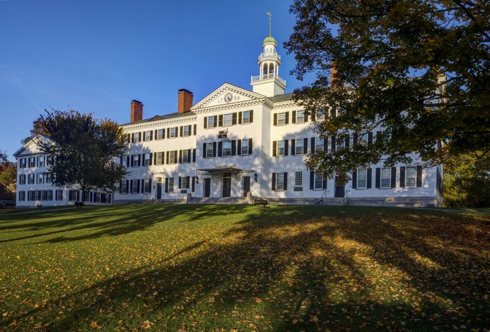 17) Dartmouth College (in Hanover, New Hampshire)