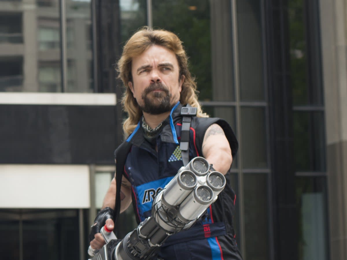 Peter Dinklage in the insipid 2015 gamer comedy ‘Pixels' (Sony)