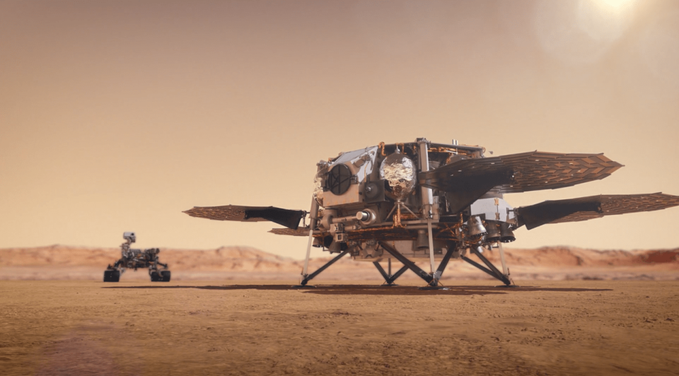 Concept image of a Mars sample return helicopter. <strong>Image Credits:</strong> NASA/JPL-Caltech
