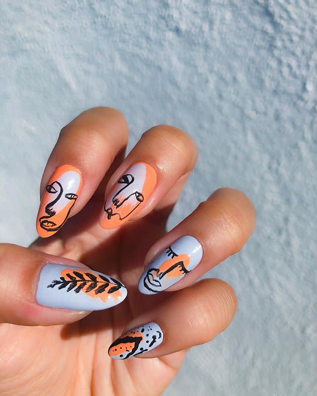 6) Picasso Nails
