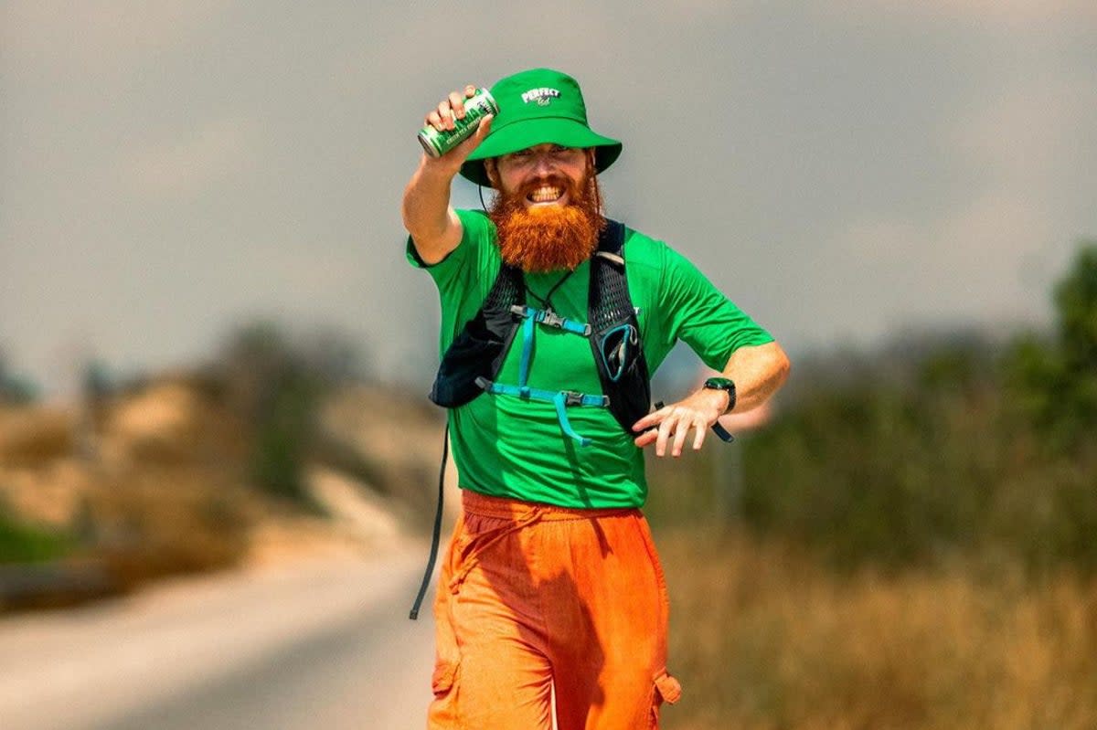 Russell Cook ran the equivalent of 360 marathons (Instagram)